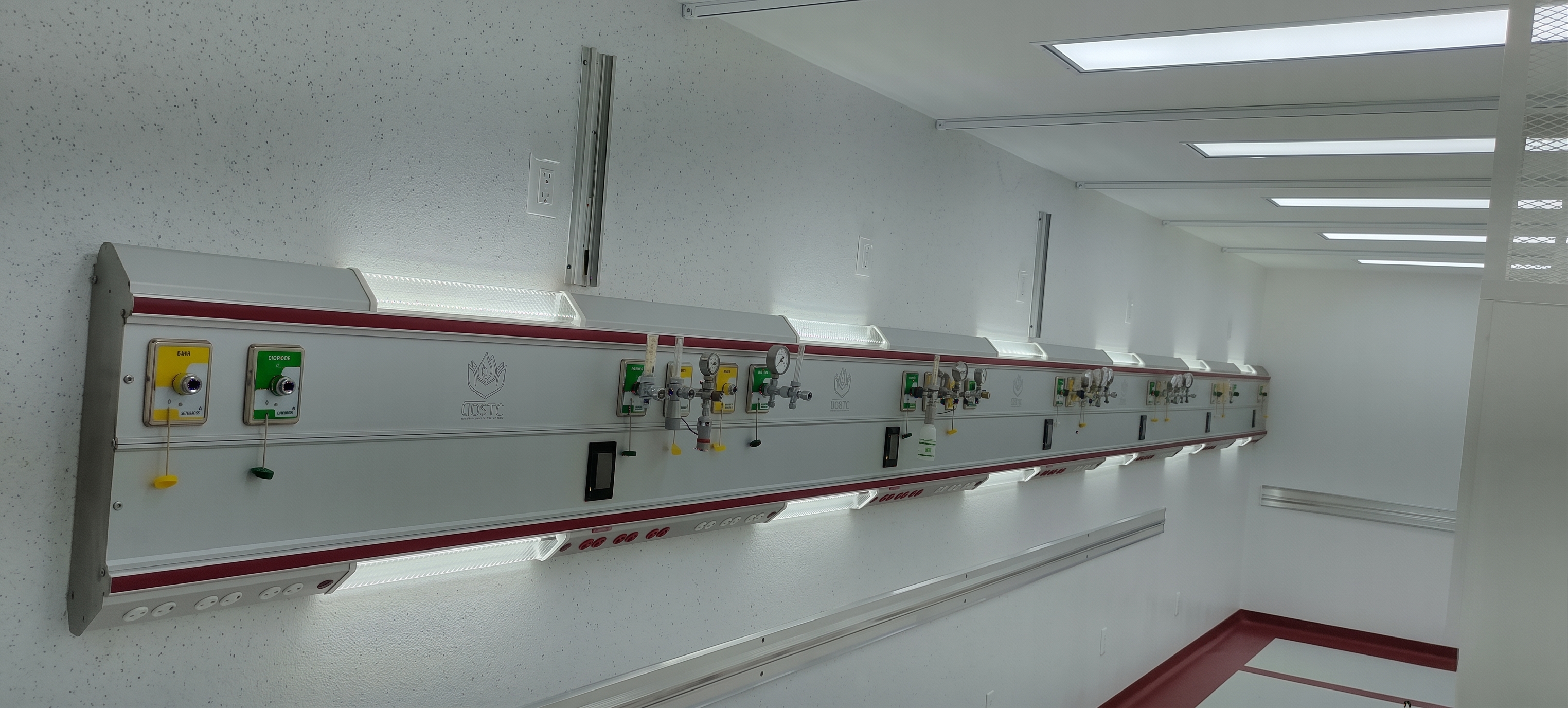 Consola de gases medicinales